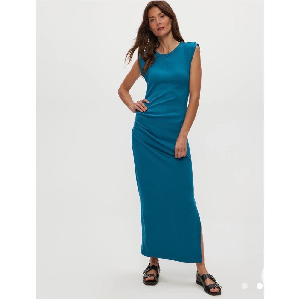 Michael Stars Teal Sleeveless Maxi Dress - Picture 2 of 8
